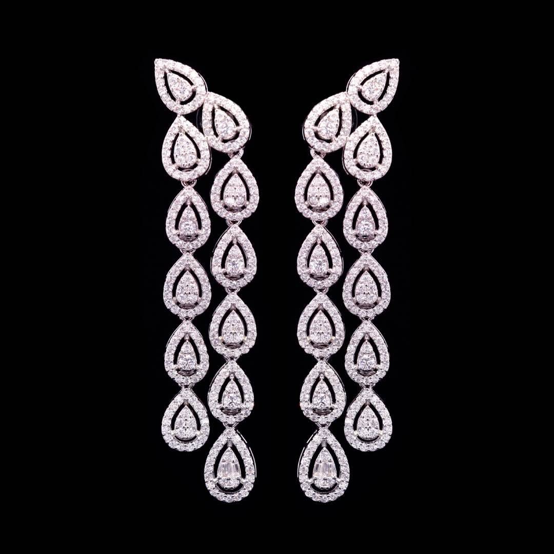 Omnia Kanzah Luxury Bridal White Full Set in High Quality Zircon Stone Premium Rhodium Plated