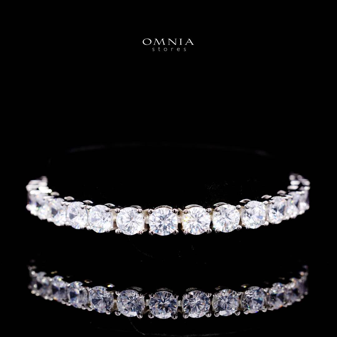 Omnia Rowan Bridal Full Set Accessories in High Quality Zircon Stone Premium Rhodium Plated