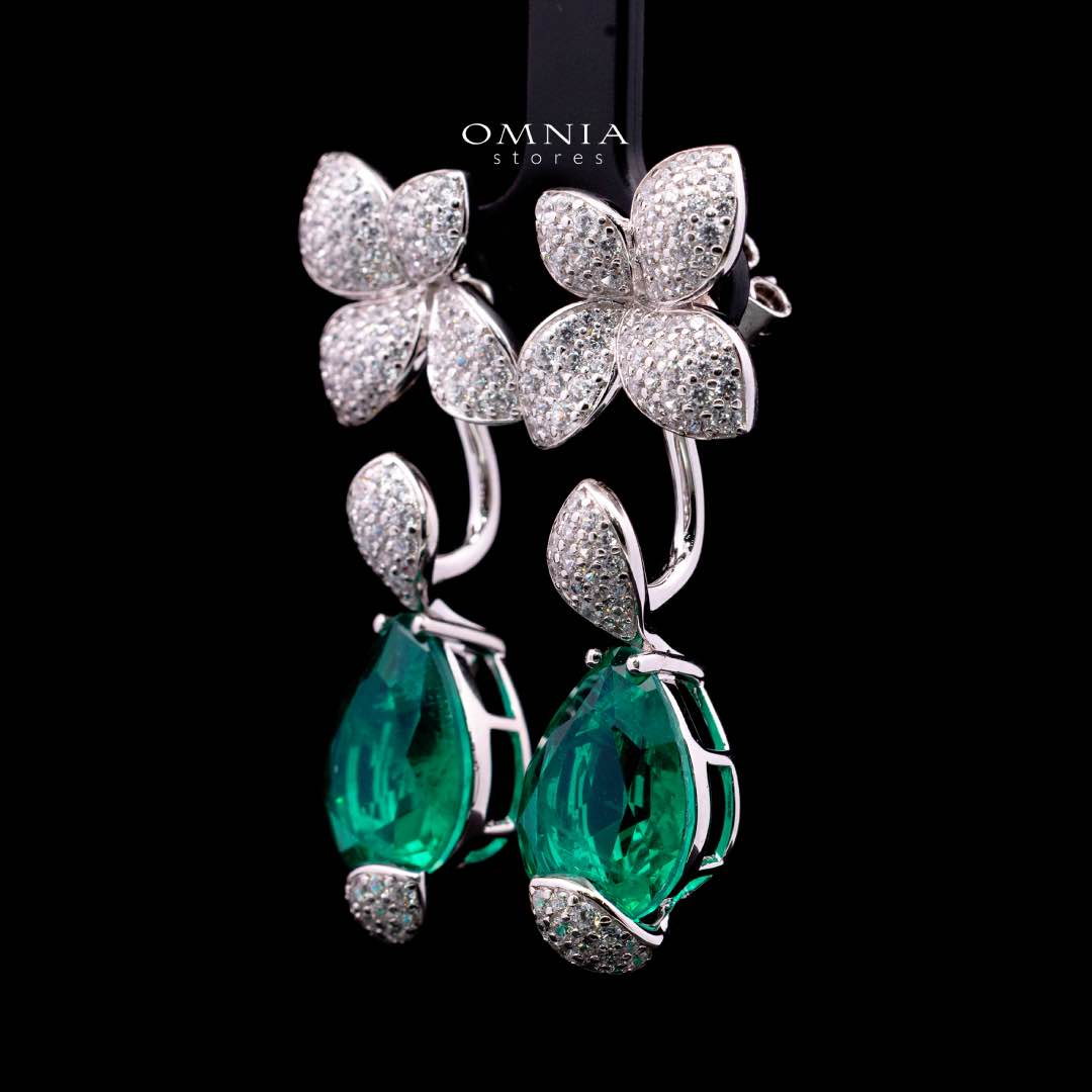 Omnia Elora Earring 925 Silver Accessories In High Quality Simulated Diamonds