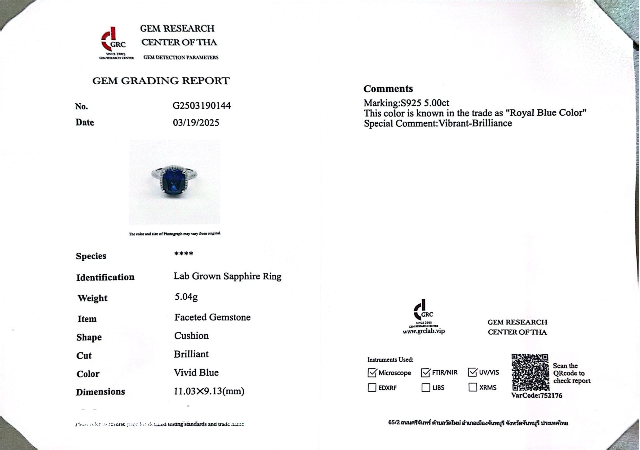 Omnia Huda Blue Ring 92.5 Silver Certified in High Quality Lab Grown Sapphire Stone - OMNIASTORES UAE