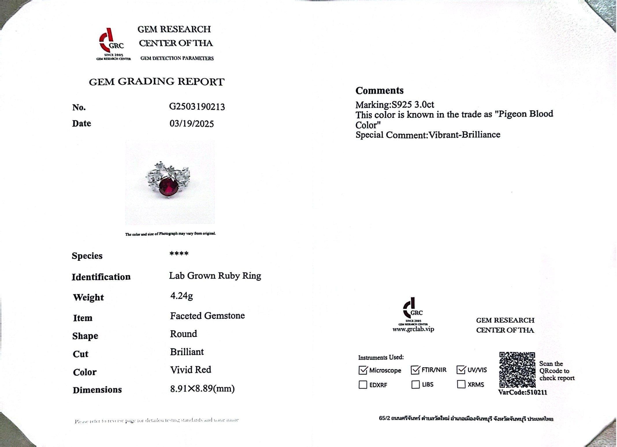 Omnia Istabraq Red Ring 92.5 Silver Certified in High Quality Lab Grown Ruby Stone - OMNIASTORES UAE