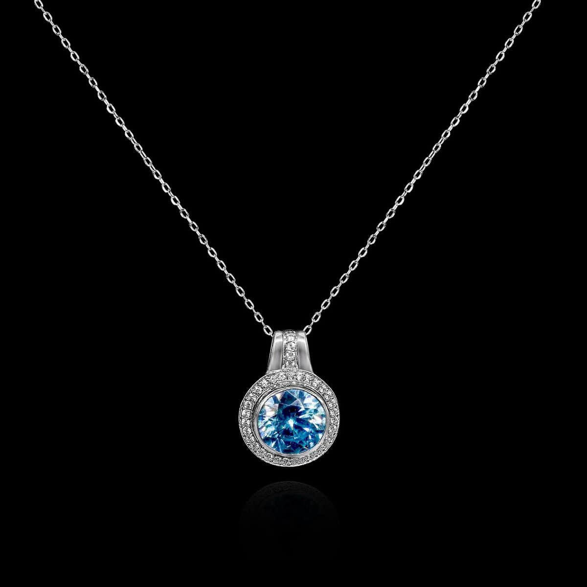 Omnia Alreem Necklace in 92.5 Silver In High Quality CZ Zircon Stone - OMNIASTORES UAE