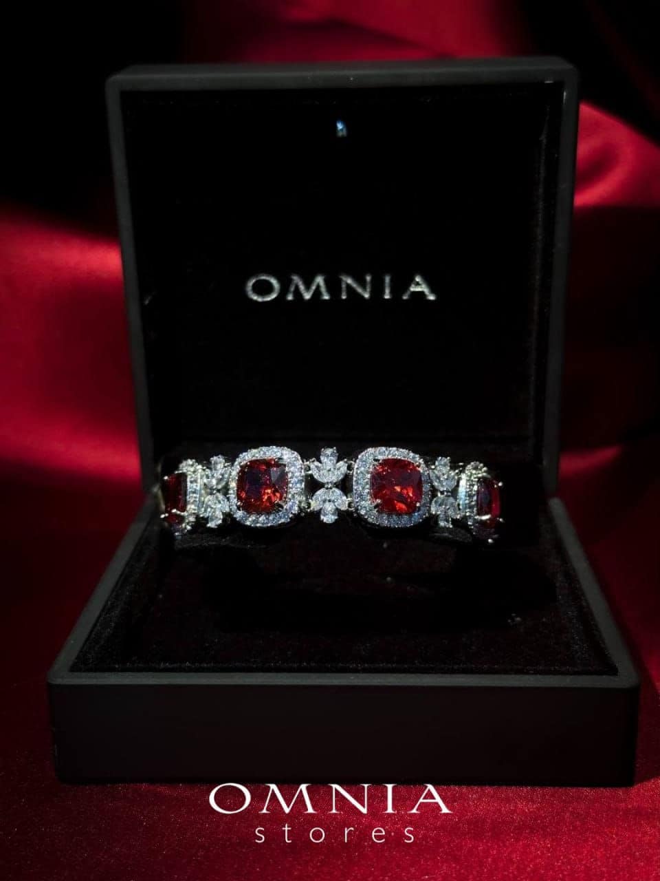 Omnia Akira Bracelet in High Quality Zircon Stone in Tarnish Resistant Plating - OMNIASTORES UAE