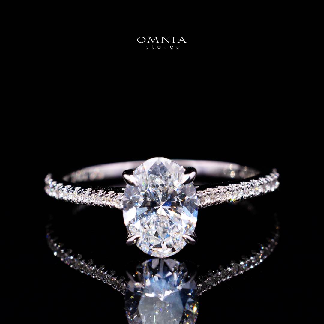 Sadia Lab Grown White IGI Certified Round Brilliant VS1 Ring With High Quality 925 Silver 1.50ct