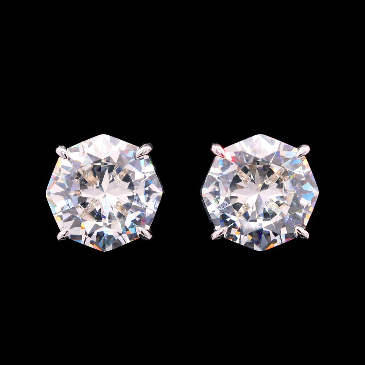 Shaima Earrings with Certificate | High-Quality Simulated Diamonds in 925 Sterling Silver