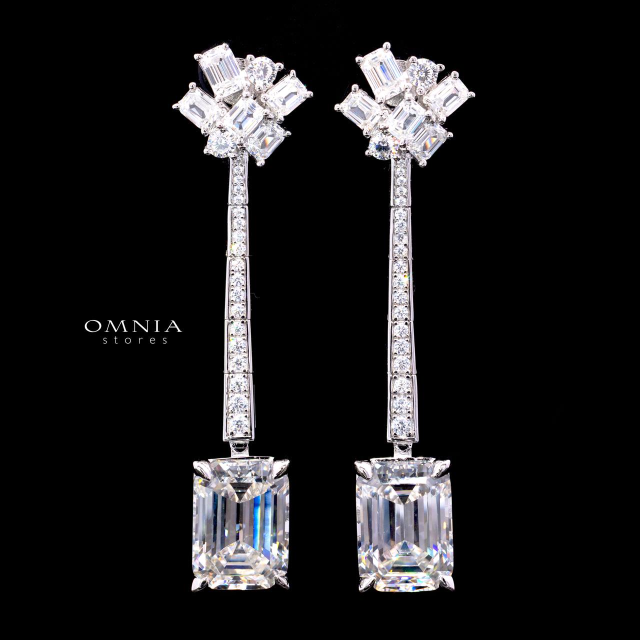 Claudine Earring with Certificate | High-Quality Premium Simulated Diamonds in 925 Sterling Silver