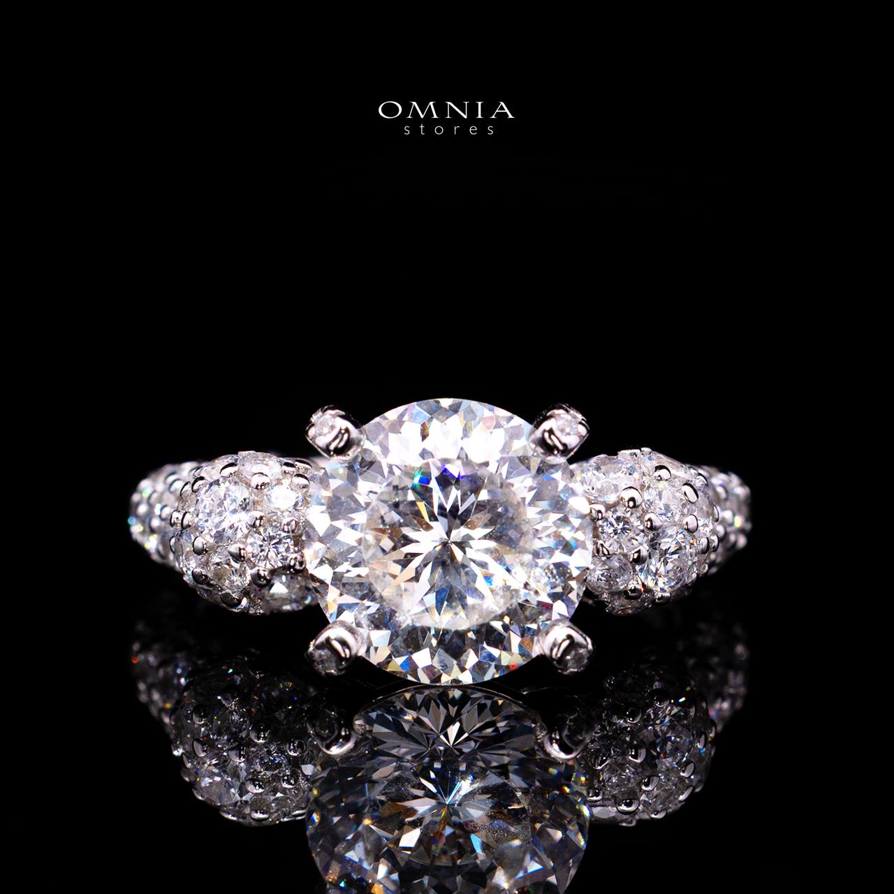 Ariyah Ring with Certified Premium Simulated Diamonds in 925 Sterling Silver