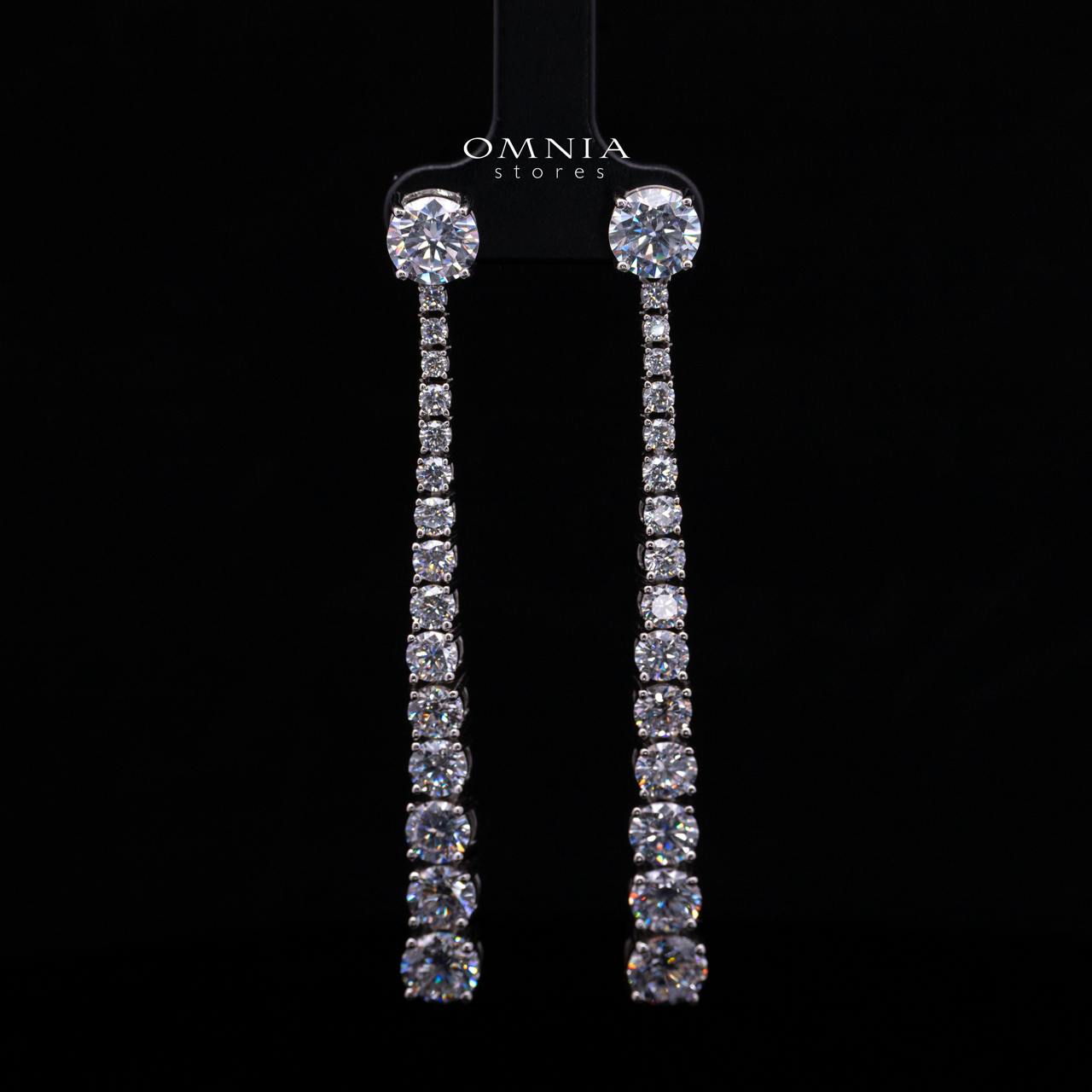 Adaline Drop Earrings — 925 Sterling Silver with Premium Cubic Zirconia