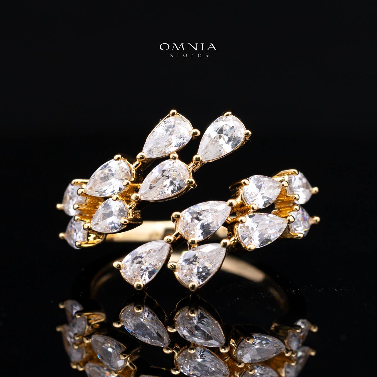 Michelle Gold Bridal Full Set Accessories in High Quality Zircon Stone in Rhodium Plated