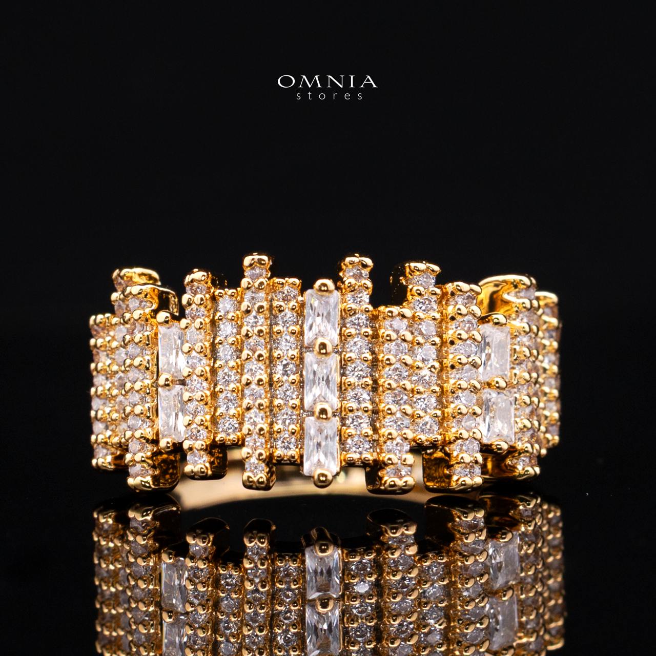 Eshaal Gold Bridal Full Set in High Quality Premium Zircon Stone in Rhodium Plated