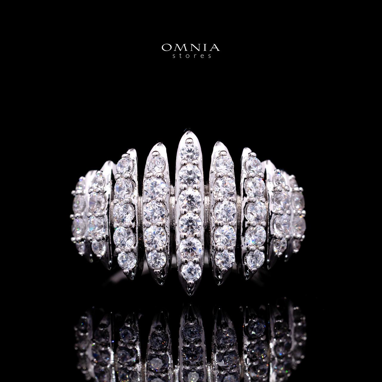 Quincy Bridal Full Set with High-Quality Simulated Diamonds – Rhodium Plated