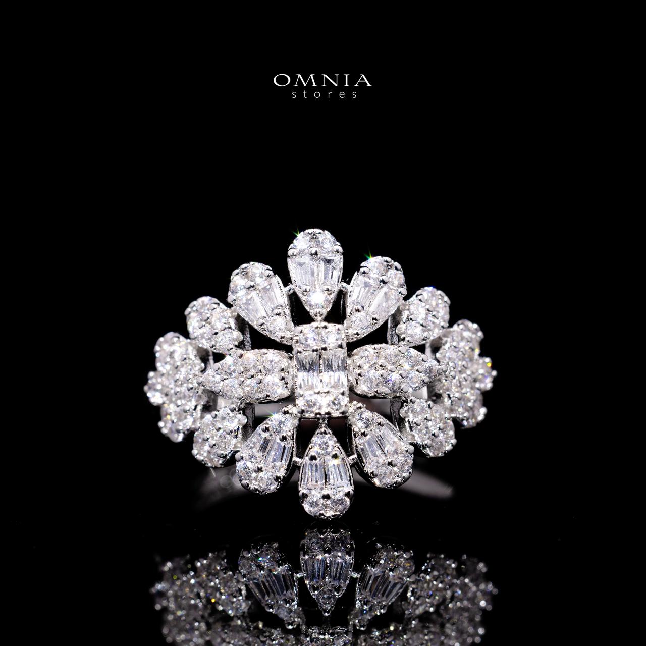 Adaliya Luxury Bridal Full Set with High-Quality Simulated Diamonds – Rhodium Plated