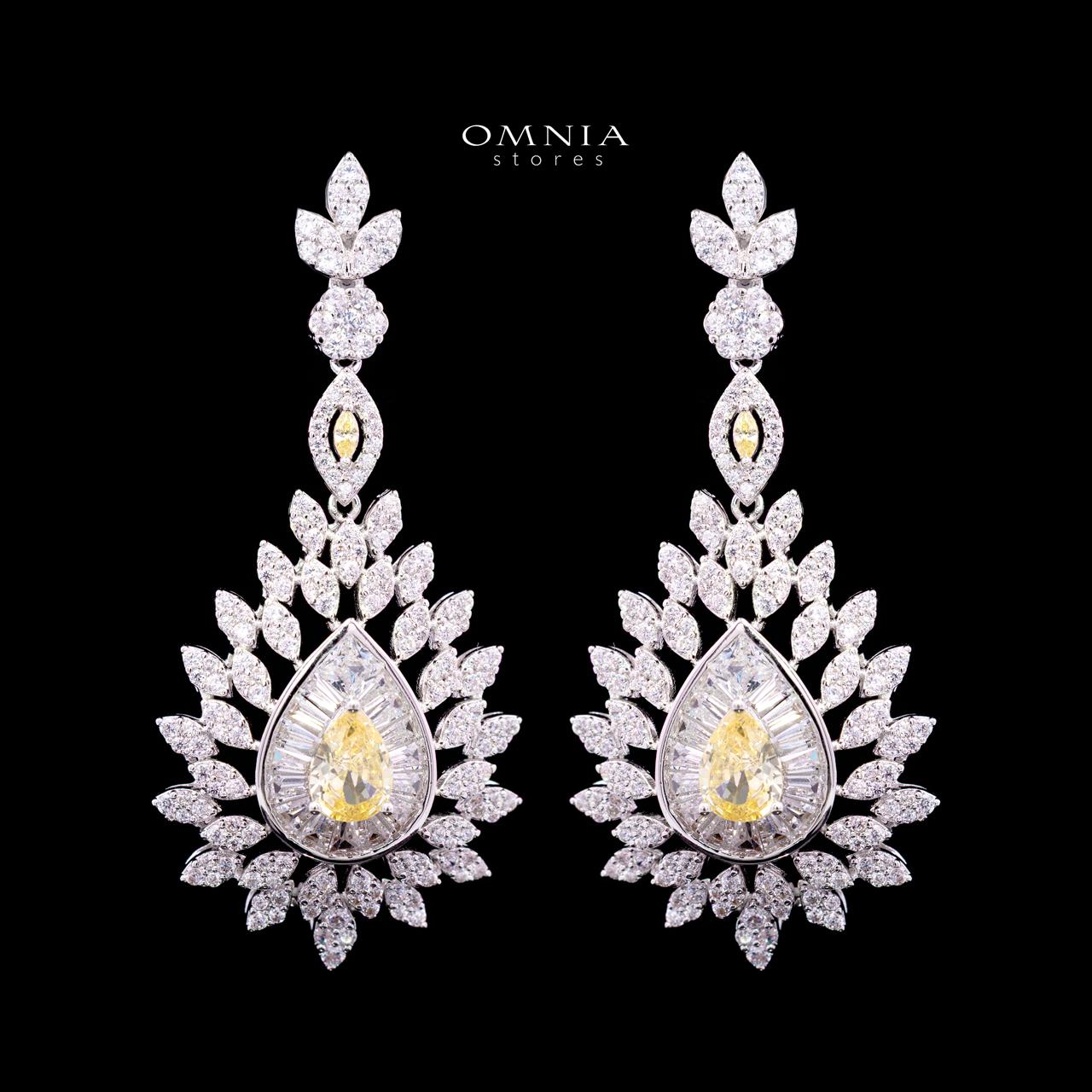 Keyla Yellow Luxury Bridal Long Chain Full Set with High-Quality Simulated Diamonds