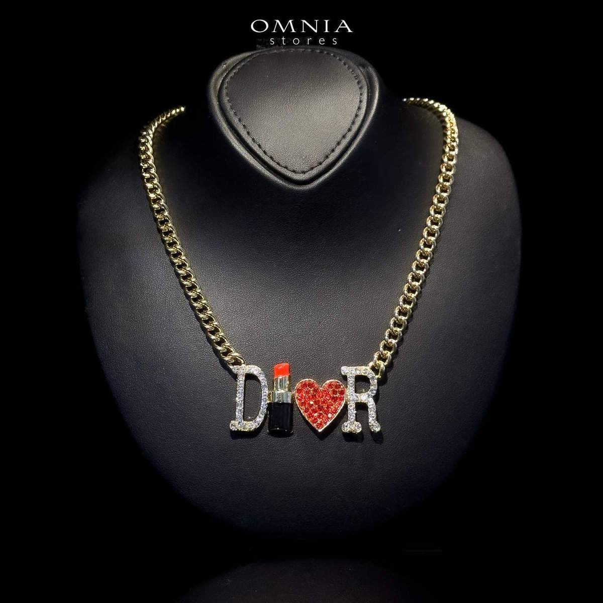 Omnia Alya Necklace High Quality Fashion Accessories with Paper box - OMNIASTORES UAE