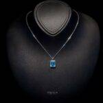 Omnia Munirah Necklace In 92.5 Silver High Quality Topaz Stone - OMNIASTORES UAE