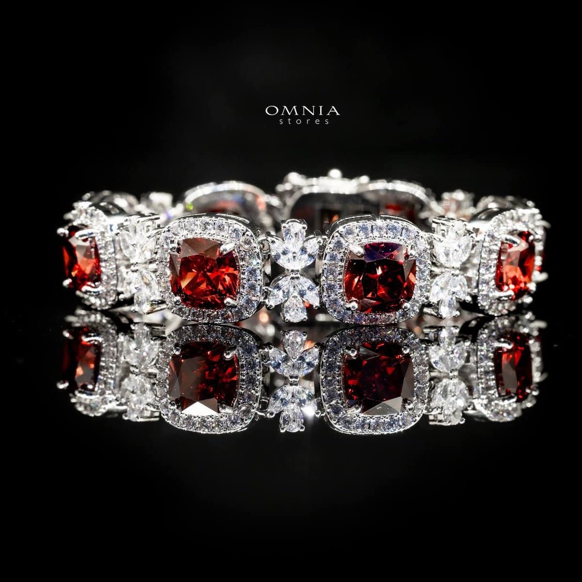 Omnia Akira Bracelet in High Quality Zircon Stone in Tarnish Resistant Plating - OMNIASTORES UAE
