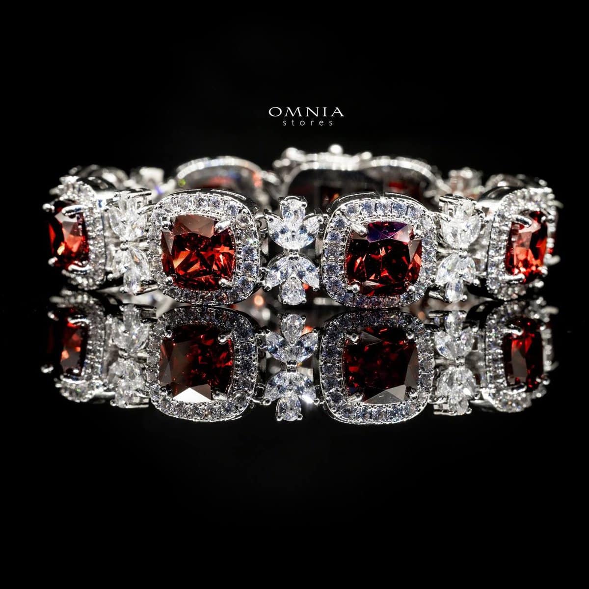 Omnia Akira Bracelet in High Quality Zircon Stone in Tarnish Resistant Plating - OMNIASTORES UAE