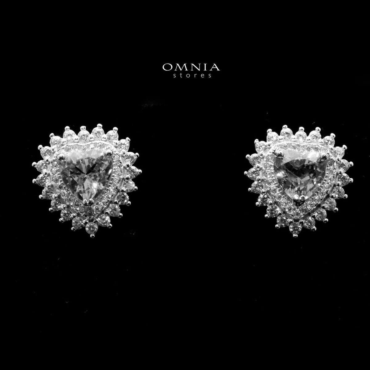 Omnia Aida Earrings In 925 Silver High Quality Natural tourmaline - OMNIASTORES UAE