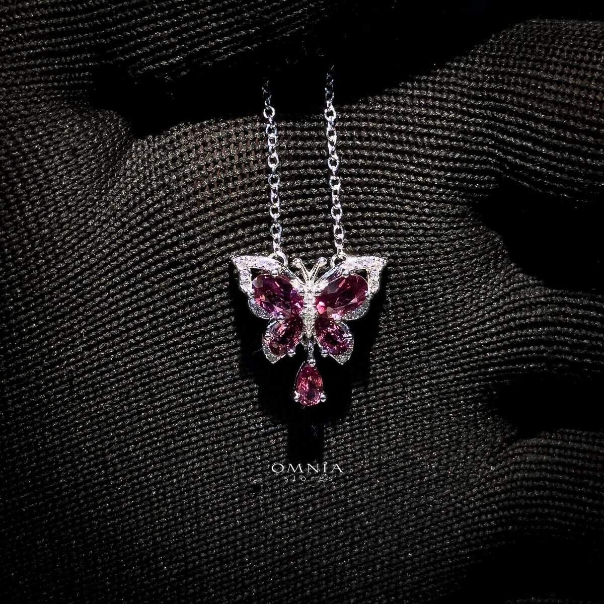 Omnia Taliyah Necklace In 92.5 Silver High Quality Natural Stone - OMNIASTORES UAE