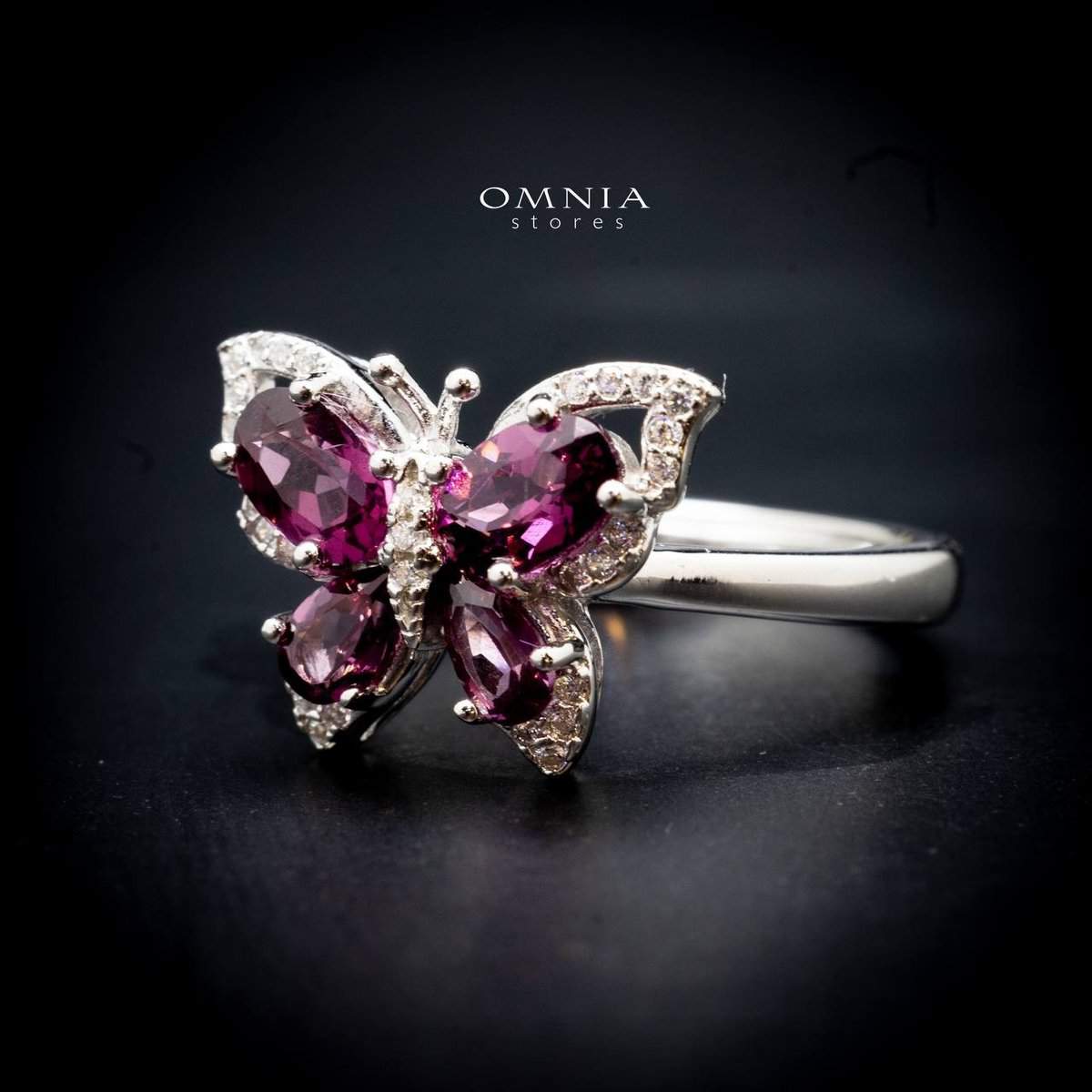 Omnia Taliyah Ring In 92.5 Silver High Quality Natural Stone - OMNIASTORES UAE
