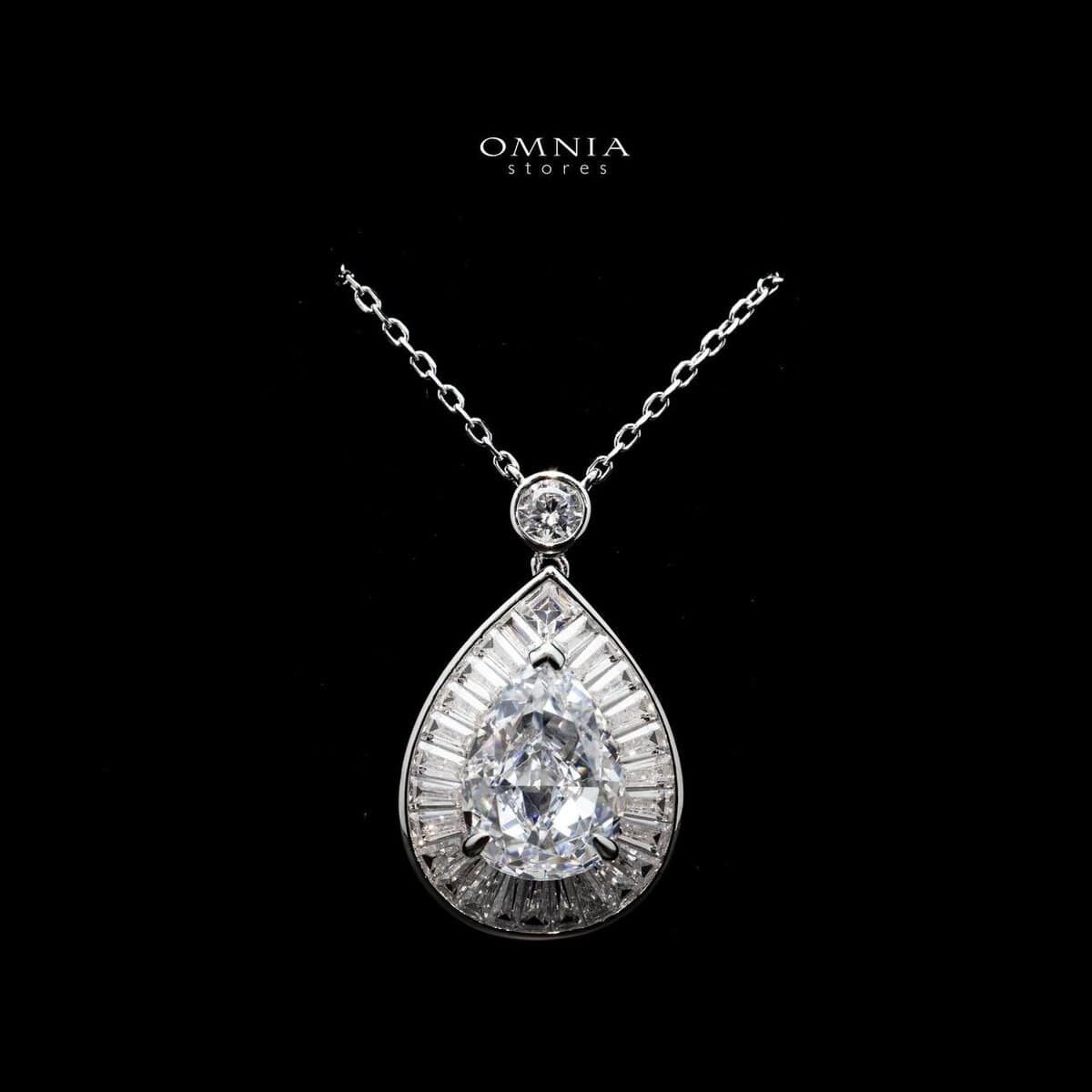 Omnia Asma Necklace in 92.5 Silver High Quality Simulated Diamonds - OMNIASTORES UAE
