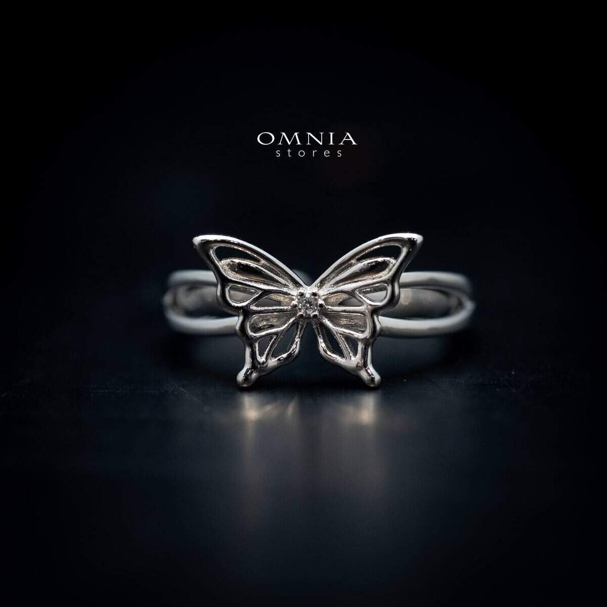 Omnia Aaliyah Butterfly Ring in High Quality 925 Silver - OMNIASTORES UAE