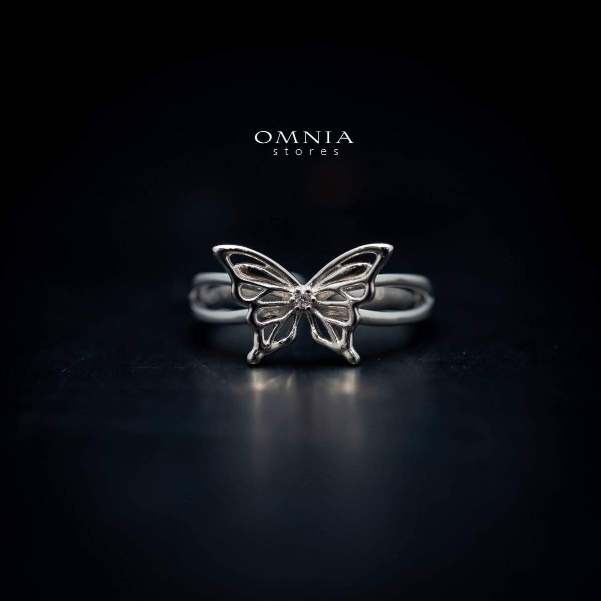 Omnia Aaliyah Butterfly Ring in High Quality 925 Silver - OMNIASTORES UAE