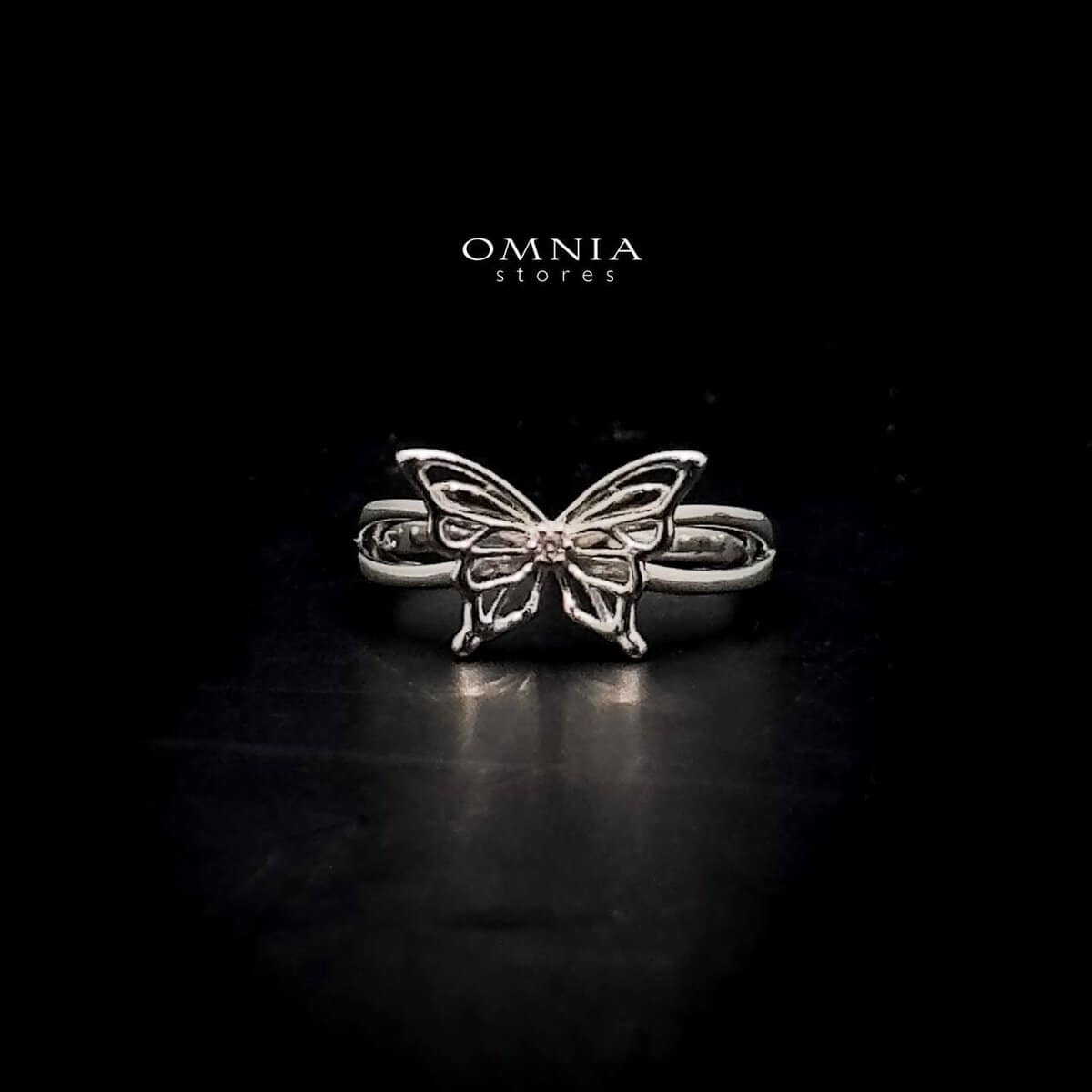 Omnia Aaliyah Butterfly Ring in High Quality 925 Silver - OMNIASTORES UAE