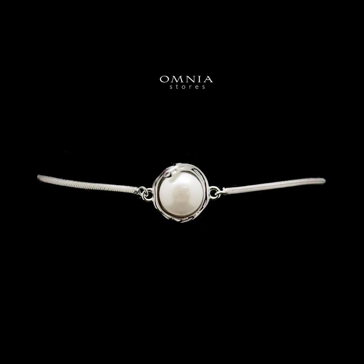 Omnia Nadine Pearl Bracelet in 92.5 Silver - OMNIASTORES UAE