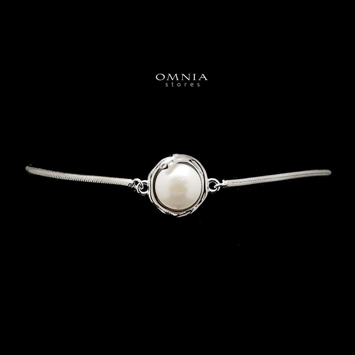 Omnia Nadine Pearl Bracelet in 92.5 Silver - OMNIASTORES UAE