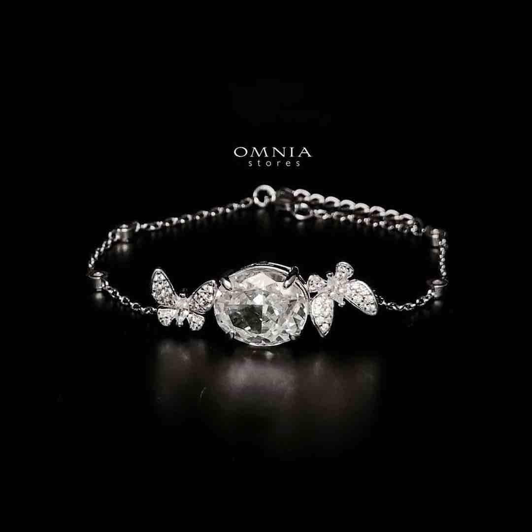 Omnia Maysun White Full Set In 925 Silver High Quality Simulated Diamonds