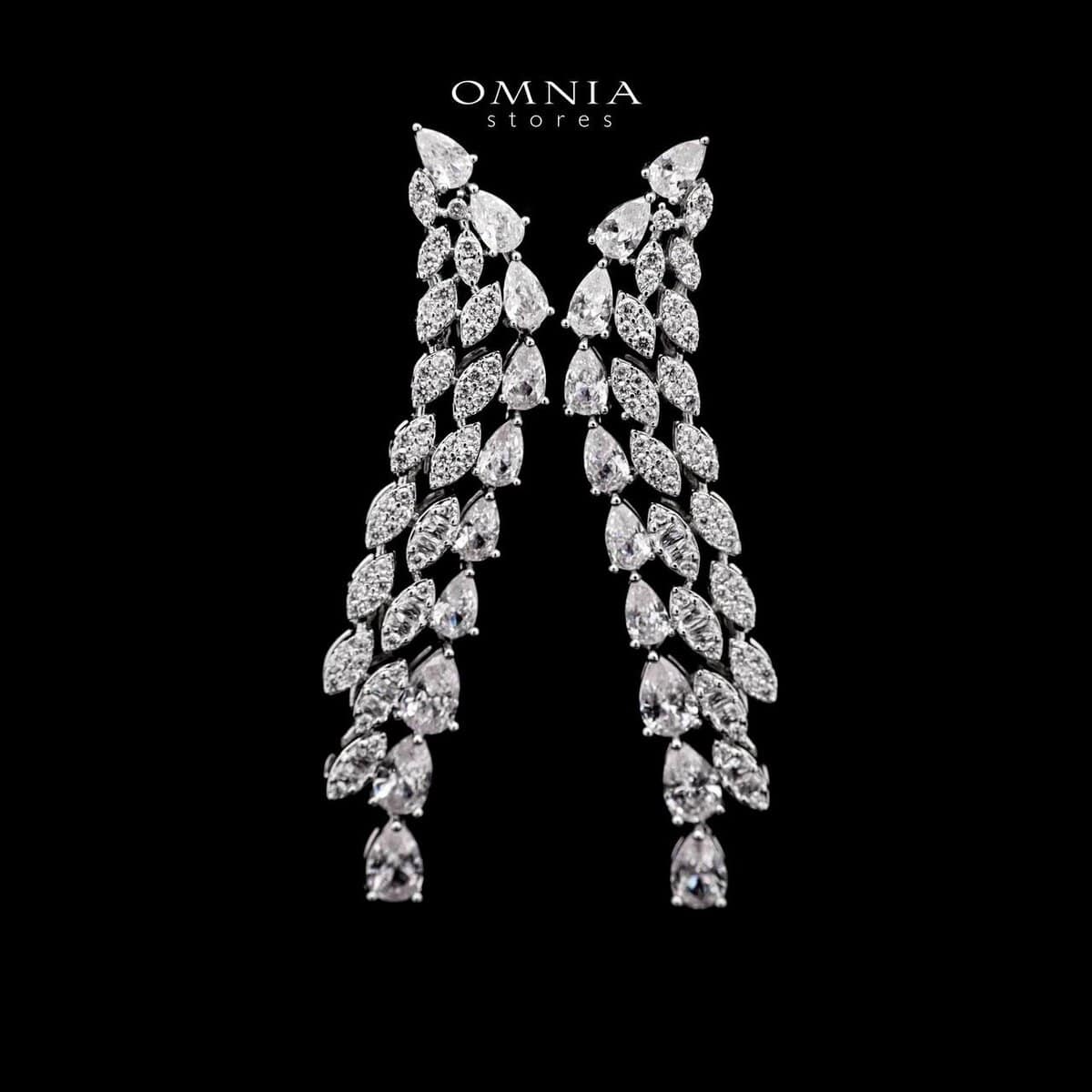 Omnia Yasira Leaf-Design Bridal White Full Set - OMNIASTORES UAE