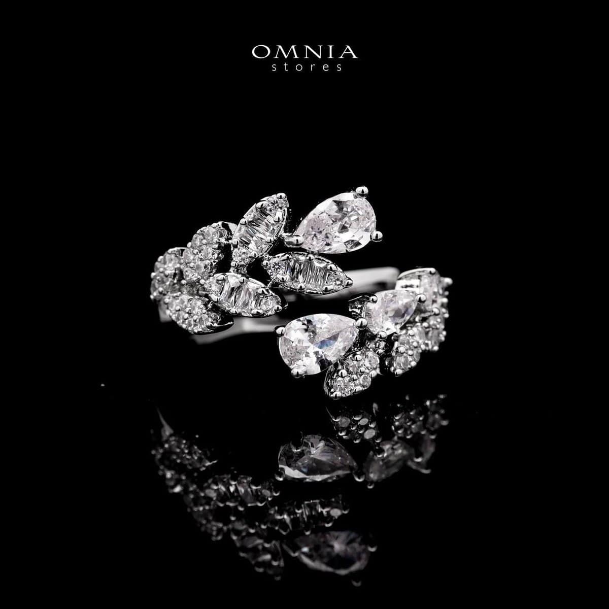 Omnia Yasira Leaf-Design Bridal White Full Set - OMNIASTORES UAE