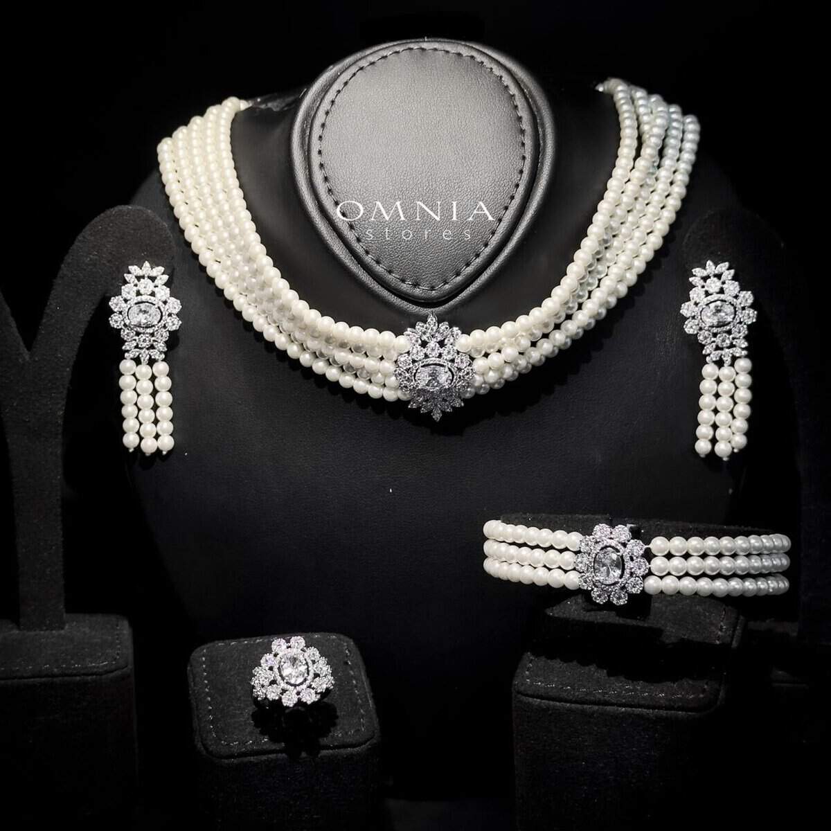 Omnia Seraphina White Bridal Full Set - OMNIASTORES UAE