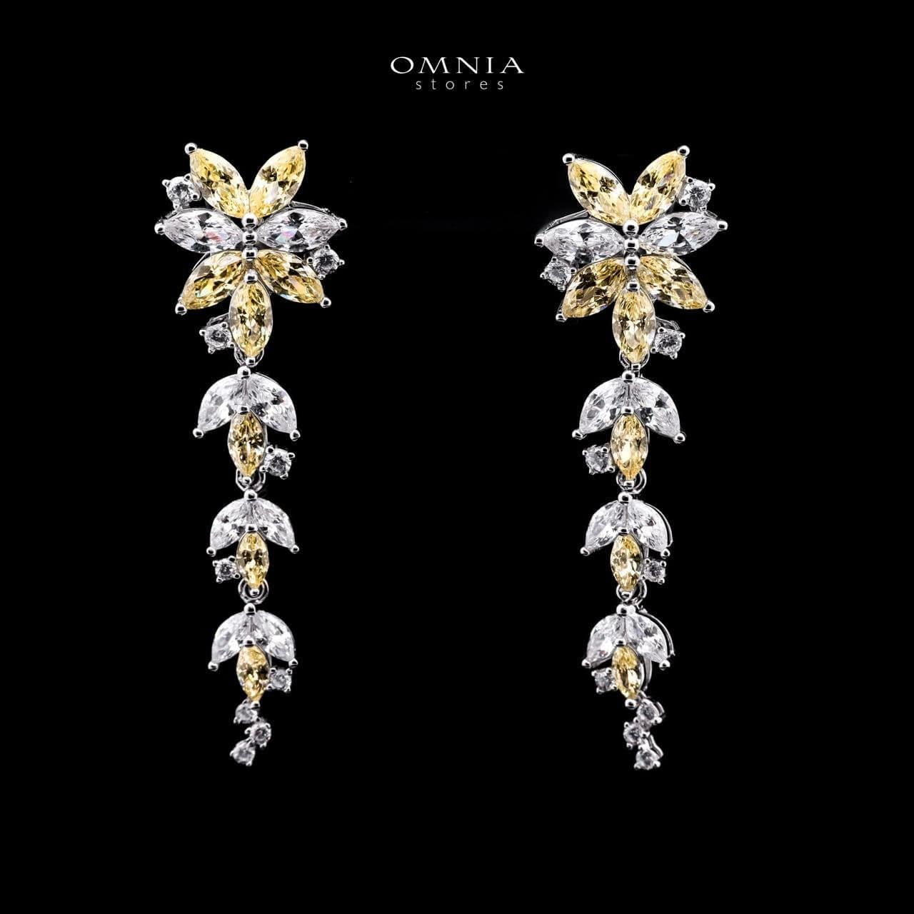 Omnia Abla Yellow Bridal Set in 925 Silver with Marquise and Pear-Cut High-Quality Simulated Diamonds - OMNIASTORES UAE