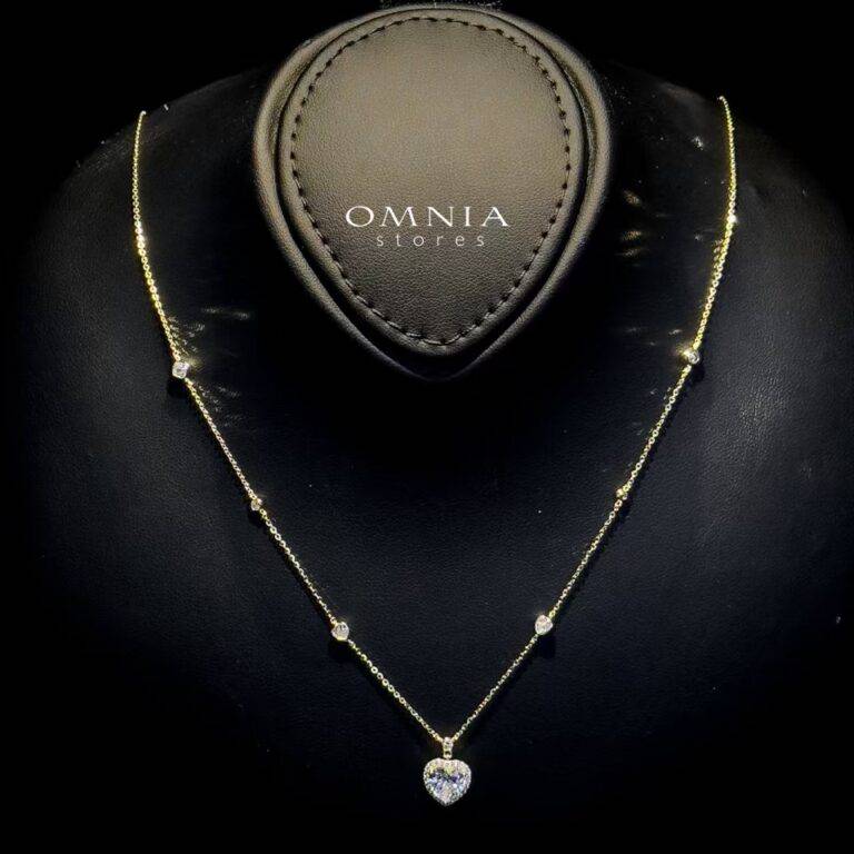 Omnia Mahira Golden Set in 925 Silver with High-Quality Zircon Stones - OMNIASTORES UAE