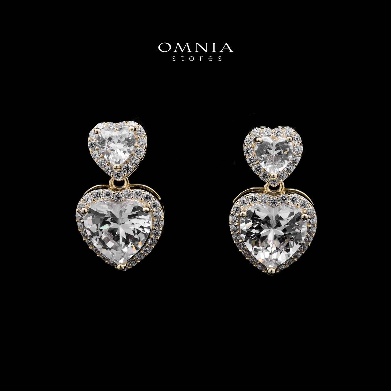 Omnia Mahira Golden Set in 925 Silver with High-Quality Zircon Stones - OMNIASTORES UAE