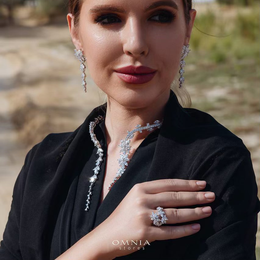 Omnia Abla White Bridal Set – A Timeless Statement of Elegance - OMNIASTORES UAE