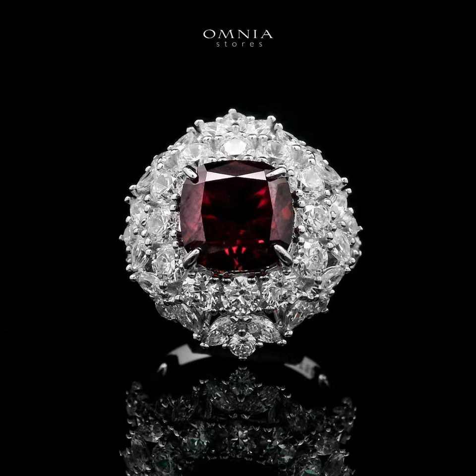 Omnia Alhan Necklace , Earrings & Ring Set in 925 Silver with Pear-Cut High-Quality Simulated Diamonds - OMNIASTORES UAE