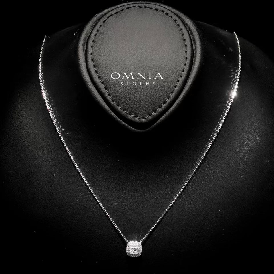 Omnia Zahra White Set in 92.5 Silver with High-Quality Iced Cut Stone - OMNIASTORES UAE