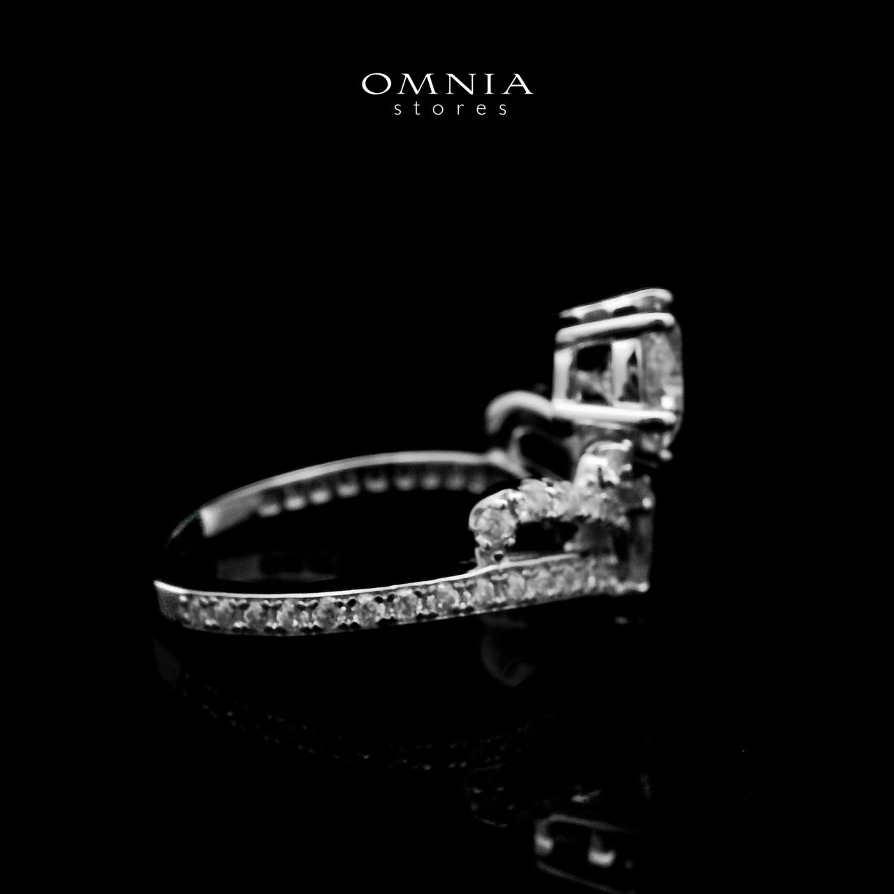 Omnia Joumana White Ring 92.5 Silver Certified in High Quality Moissanite Stone - OMNIASTORES UAE