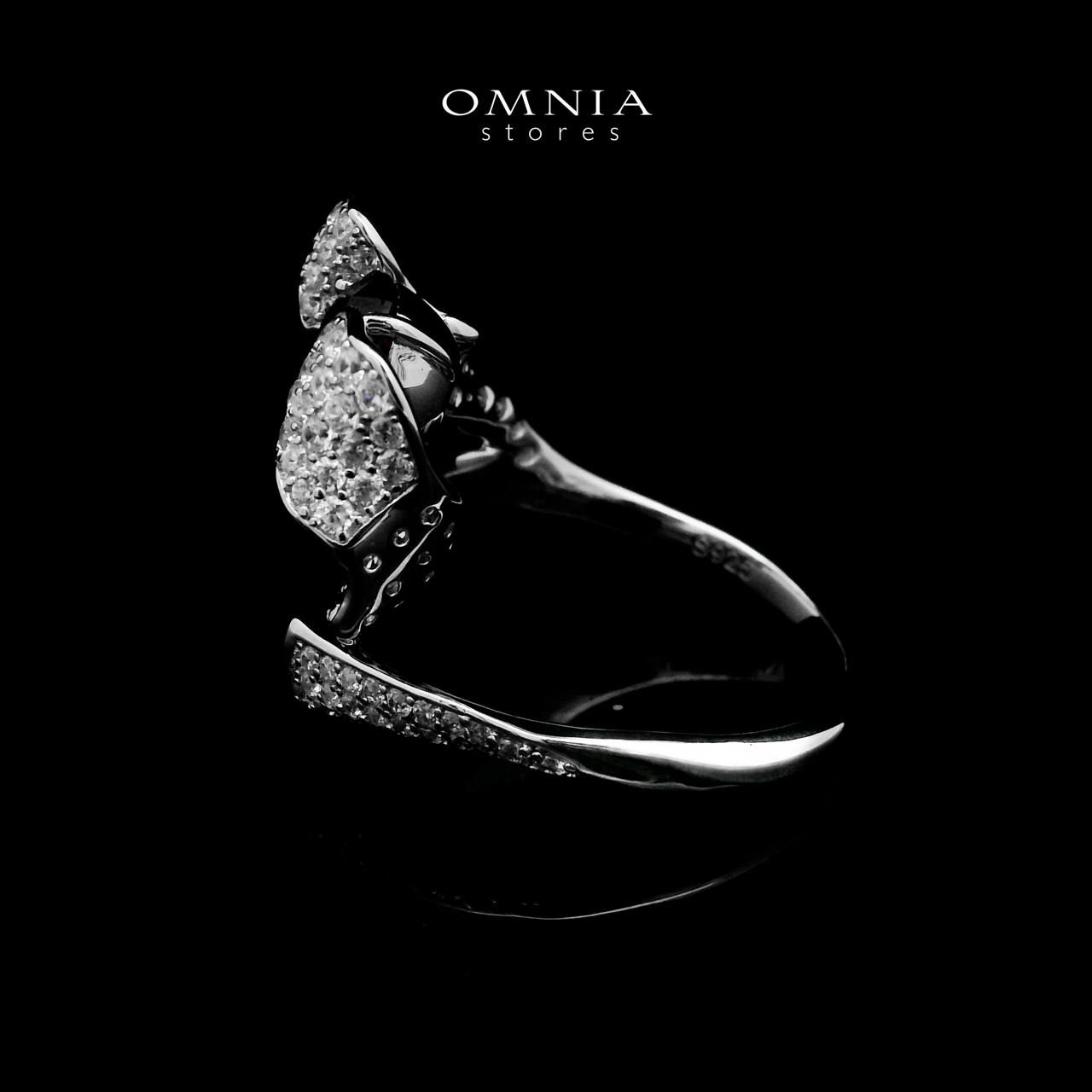 Omnia Jameela Red Ring 92.5 Silver Certified in High Quality Lab Grown Ruby Stone - OMNIASTORES UAE