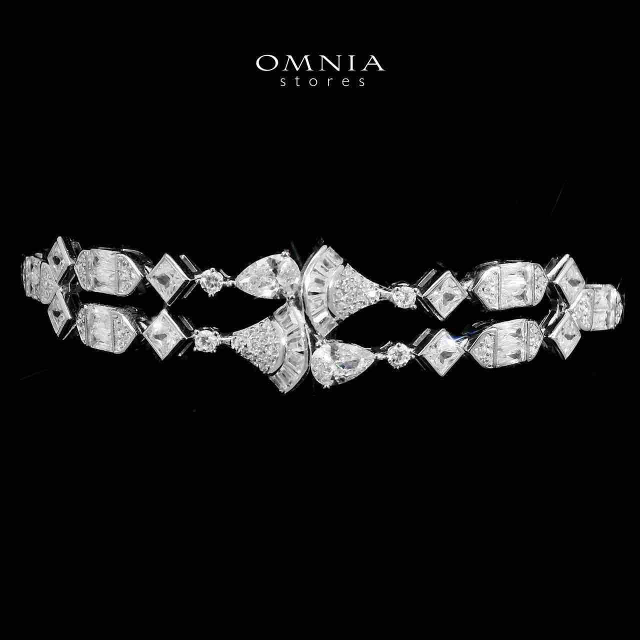 Omnia Raihana White Bridal Full Set in 925 Silver High Quality Simulated Diamonds - OMNIASTORES UAE