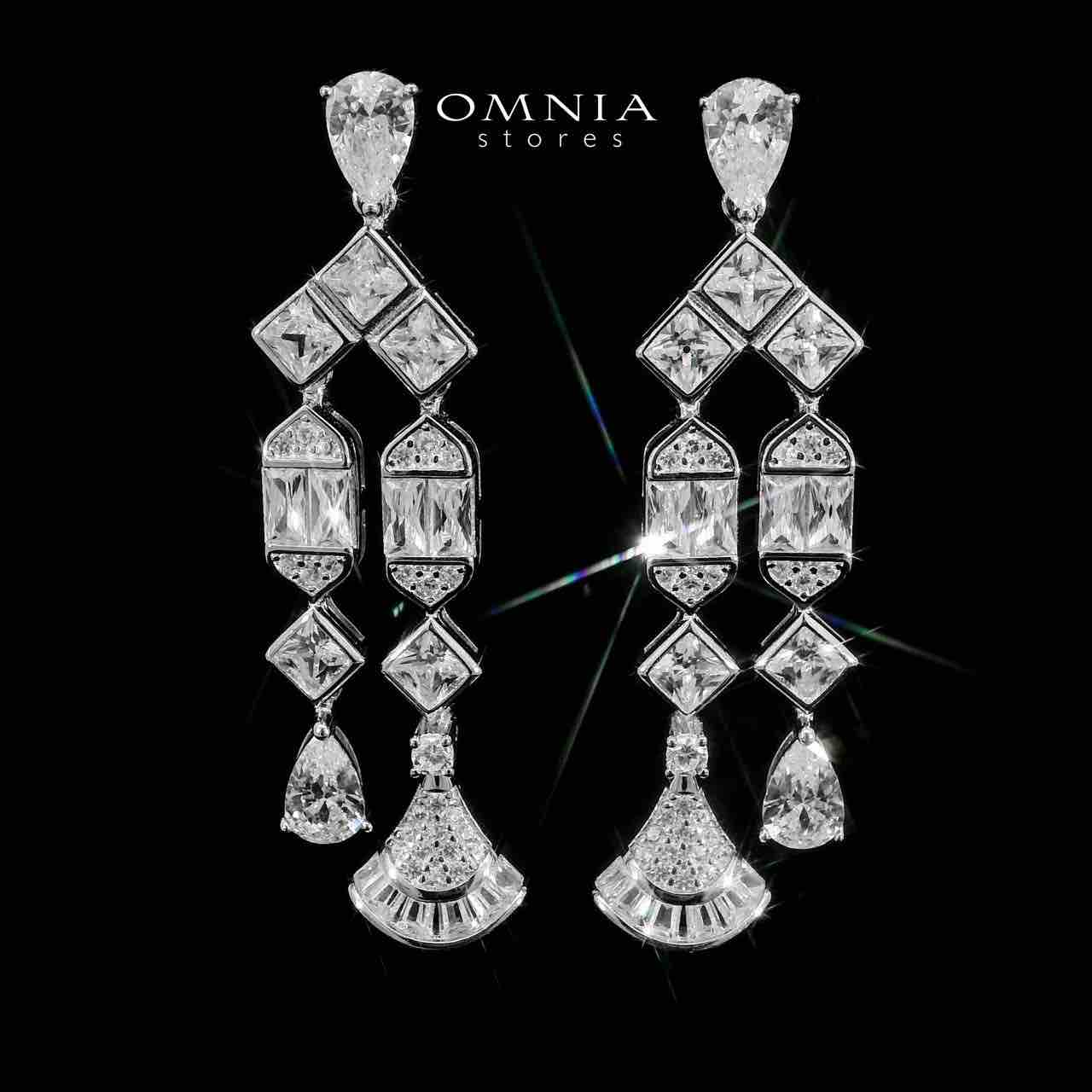 Omnia Raihana White Bridal Full Set in 925 Silver High Quality Simulated Diamonds - OMNIASTORES UAE
