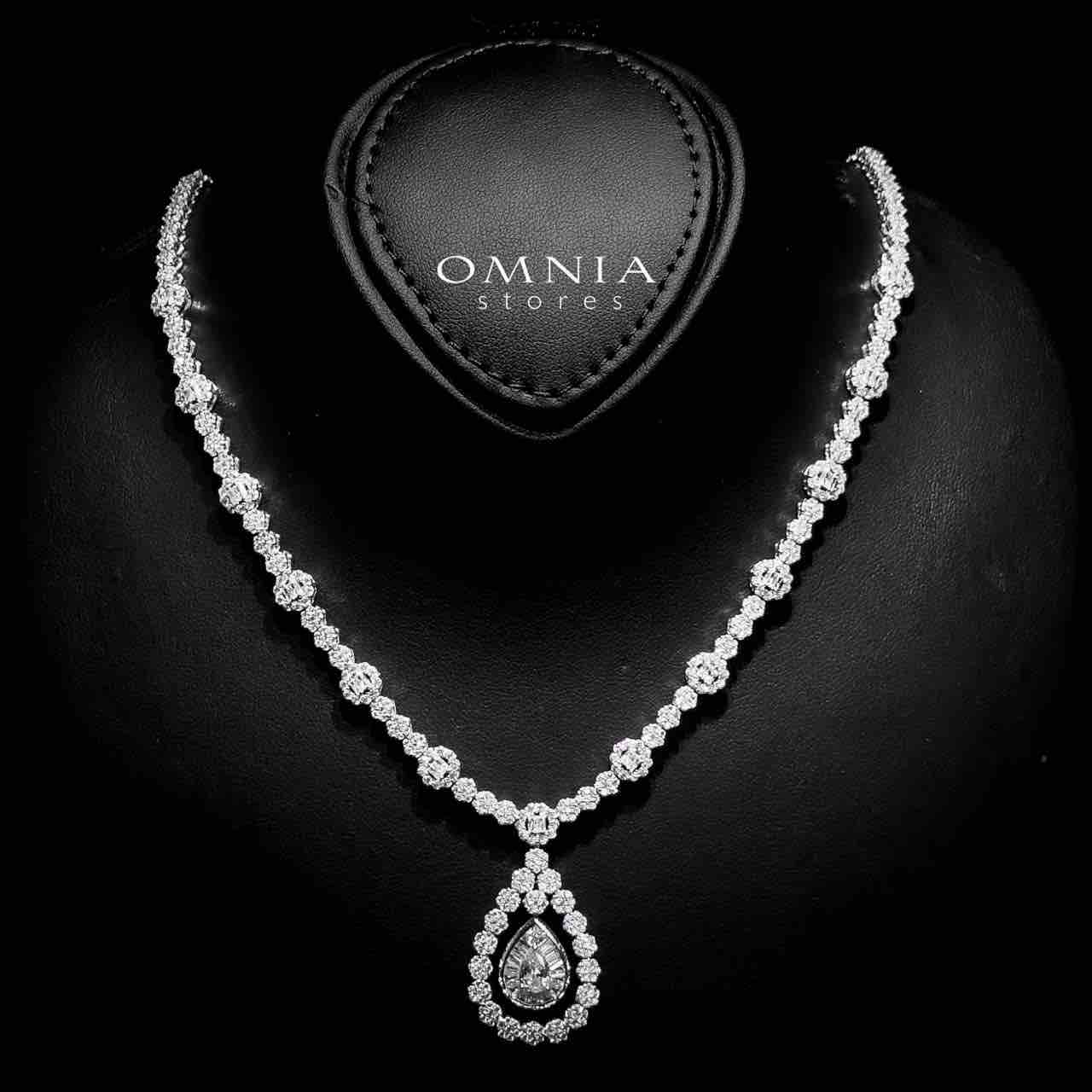 Omnia Sabeen White Bridal Full Set in 925 Silver High Quality Simulated Diamonds - OMNIASTORES UAE