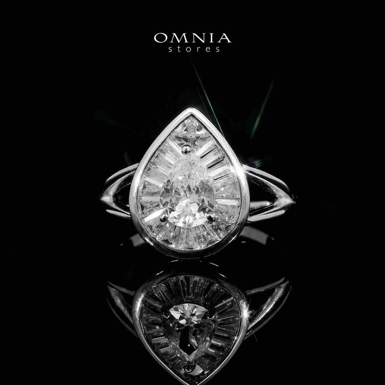 Omnia Sabeen White Bridal Full Set in 925 Silver High Quality Simulated Diamonds - OMNIASTORES UAE