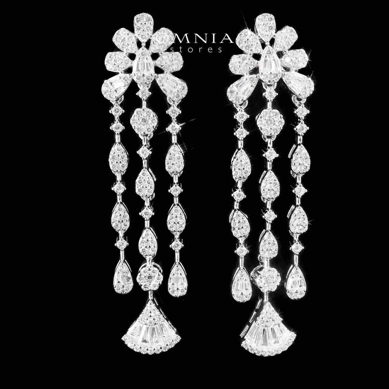 Omnia Kenoz White Bridal Full Set in 925 Silver High Quality Simulated Diamonds