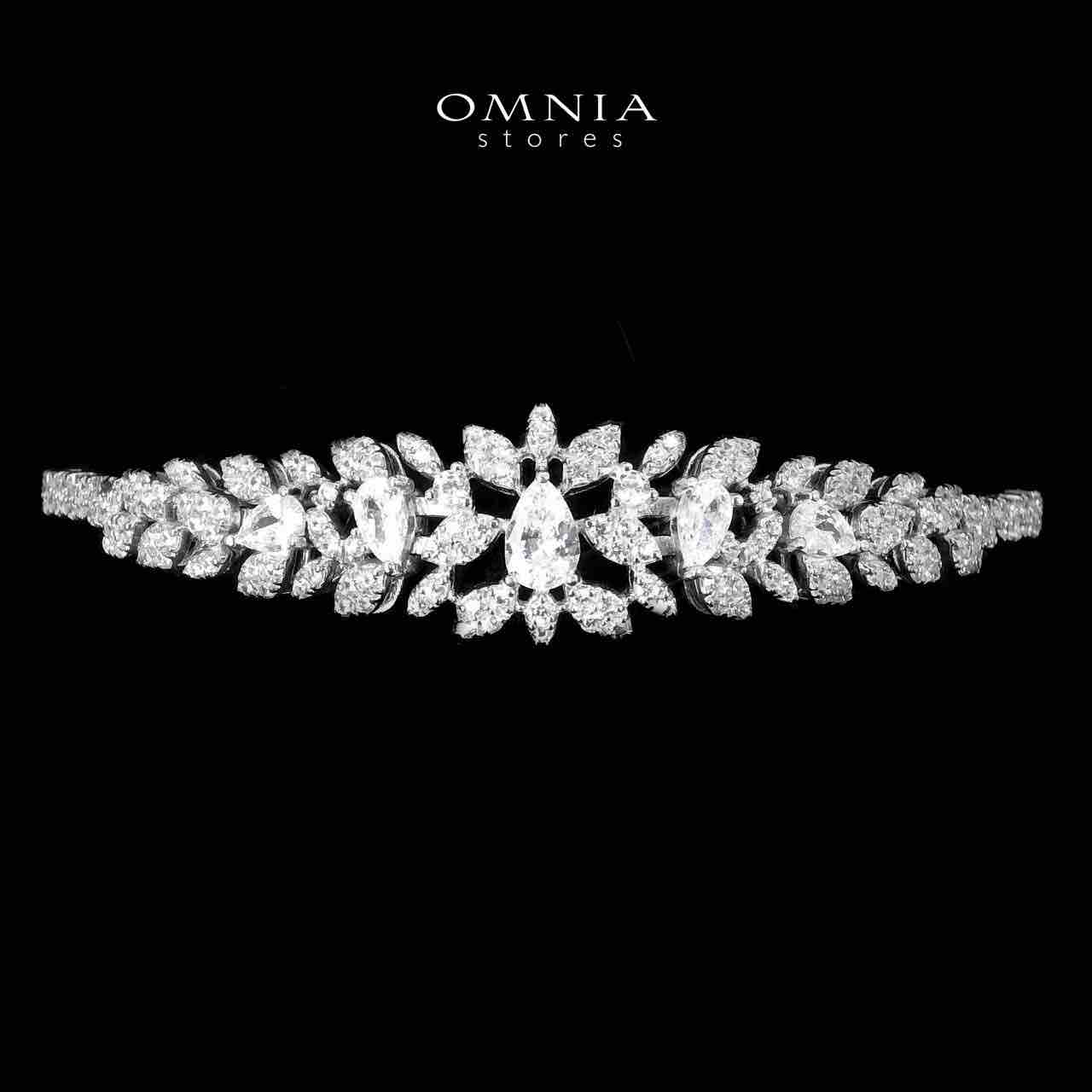 Omnia Sumiya White Bridal Full Set in 925 Silver High Quality Simulated Diamonds