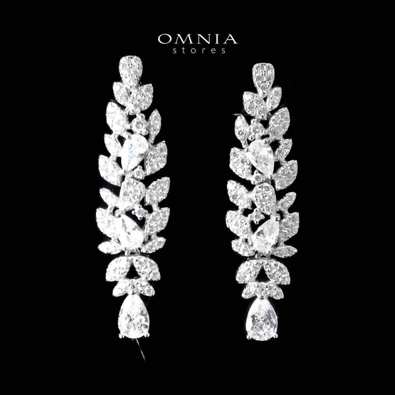 Omnia Sumiya White Bridal Full Set in 925 Silver High Quality Simulated Diamonds