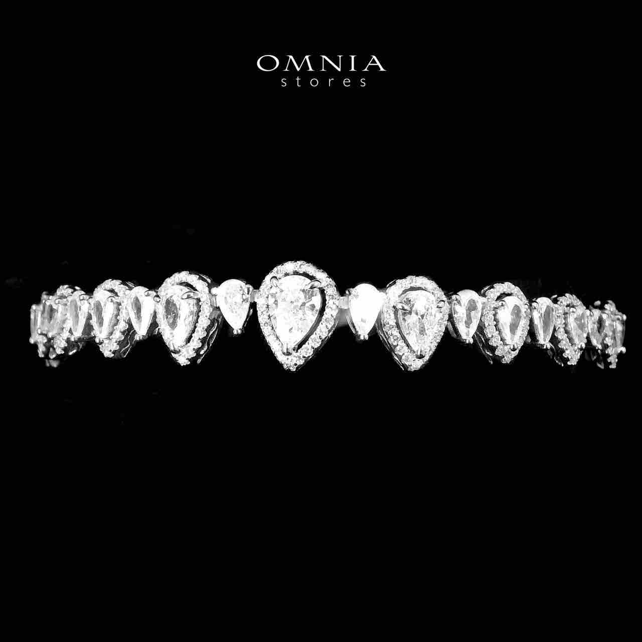 Omnia Sundus White Bridal Full Set in 925 Silver High Quality Simulated Diamonds